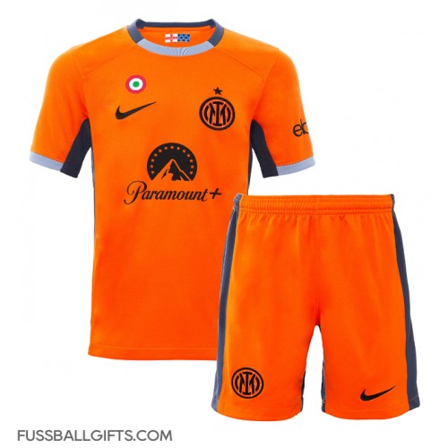 Inter Milan Fußballbekleidung 3rd trikot Kinder 2023-24 Kurzarm (+ kurze hosen)